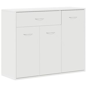 vidaXL Aparador de madera contrachapada blanco 88x30x70 cm