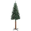vidaXL &Aacute;rbol de Navidad Delgado con 150 LED con soporte Verde 150 cm