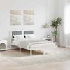 vidaXL Estructura de Cama con Cabecera Tapizada Gris Claro