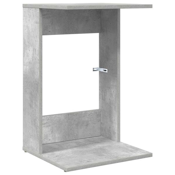 vidaXL Mesa lateral Gris Concreto 40 x 38 x 62,5 cm