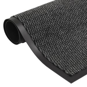 vidaXL Felpudo de nudo antracita 60x150 cm