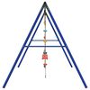vidaXL Juego de columpios con columpios, escalera y cuerda de discos