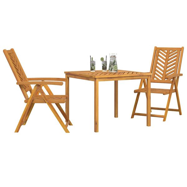 vidaXL Conjunto de Comedor de Jardín 7 pcs Marrón