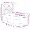 vidaXL Cama tipo Box Spring Gris Claro 90 x 190 cm Terciopelo