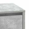 vidaXL Armario de Noche 2 pcs Gris Concreto 39 x 34,5 x 50 cm