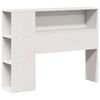 vidaXL Estructura de cama sin colch&oacute;n madera maciza blanca 75x190 cm