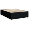 vidaXL Cama box spring con colch&oacute;n tela negro 160x200 cm