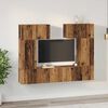 vidaXL Conjunto de mueble de TV 6 pcs Madera envejecida