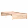 vidaXL Estructura cama individual sin colch&oacute;n madera maciza 90x190 cm