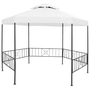 vidaXL Cenador de jard&iacute;n blanco 323x275x265 cm 180 g/m&sup2;