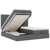 vidaXL Estructura cama otomana colchones tela gris oscuro 160x200 cm