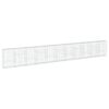 vidaXL Cesta de gaviones con cubierta hierro galvanizado 1100x50x150cm