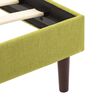 vidaXL Estructura de cama con LED tela verde 140x200 cm