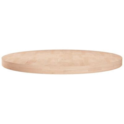 vidaXL Superficie de mesa redonda madera de roble sin tratar Ø60x4 cm