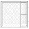 vidaXL Jaula para perro Plateado 200 x 200 x 200 cm Acero Galvanizado