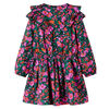 vidaXL Vestido infantil de manga larga rosa chill&oacute;n 128