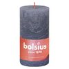 Bolsius Velas r&uacute;sticas Shine 4 unidades azul crep&uacute;sculo 130x68 mm