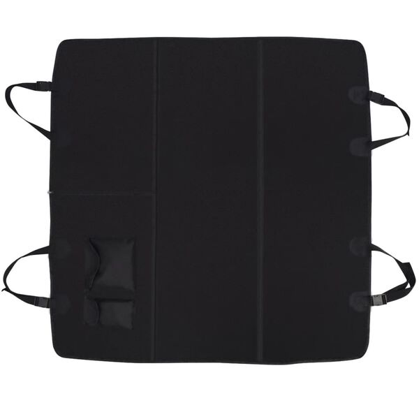 vidaXL Funda de asiento de coche para mascotas 148x142 cm negra