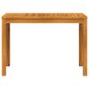 vidaXL Mesa de comedor de jard&iacute;n madera maciza de acacia 110x55x75 cm