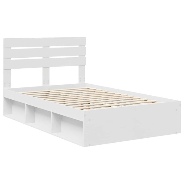 vidaXL Estructura de cama 135 x 190 cm Madera de pino macizo