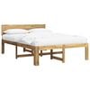 vidaXL Cama doble con cabecero ROSTOCK Blanco 150 x 200 cm