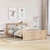 vidaXL Estructura de cama con cabecero madera maciza pino 120x190 cm