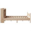vidaXL Estructura de cama sin colch&oacute;n madera maciza de pino 140x190 cm