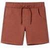 Pantalones cortos infantiles con cord&oacute;n marr&oacute;n 116