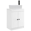 vidaXL Vanidad de ba&ntilde;o con lavabo Blanco 54 x 35 x 83 cm