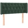vidaXL Cabecero con LED de terciopelo verde oscuro 93x16x78/88 cm