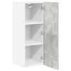 vidaXL Mueble colgante 2 pcs Gris Concreto y 30 x 31 x 80 cm