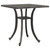 vidaXL Mesa de jard&iacute;n aluminio fundido bronce 53x53x53 cm