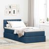 vidaXL Cama con almacenamiento y colch&oacute;n con colch&oacute;n Azul 90 x 190 cm
