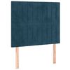 vidaXL Cama box spring con colch&oacute;n terciopelo azul oscuro 90x190 cm