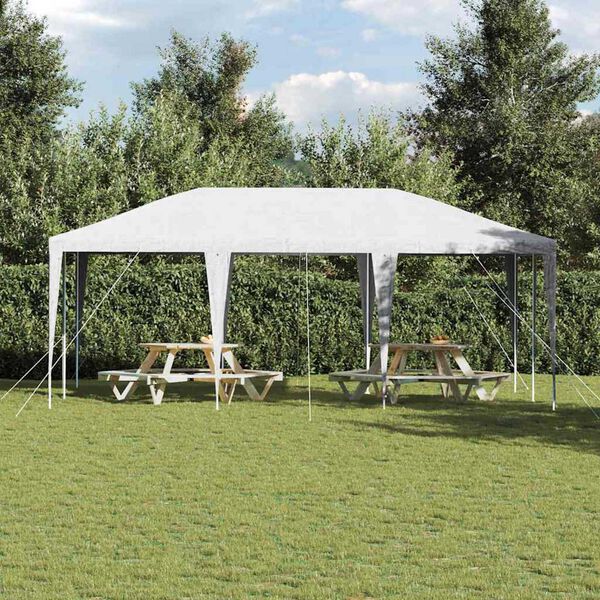 vidaXL Carpa de Fiesta 600 x 400 x 266 cm Polietileno y Acero