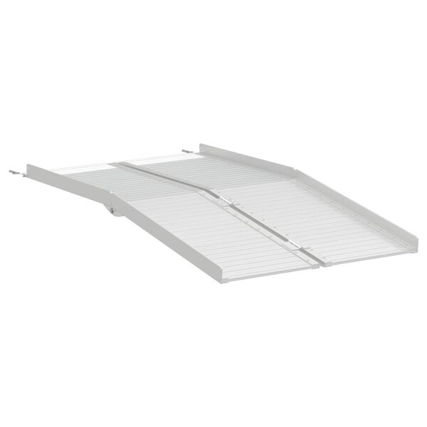 vidaXL Rampa para silla de ruedas 270 kg Plateado 92 x 73 x 5 cm