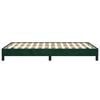vidaXL Estructura cama sin colch&oacute;n terciopelo verde oscuro 120x190cm