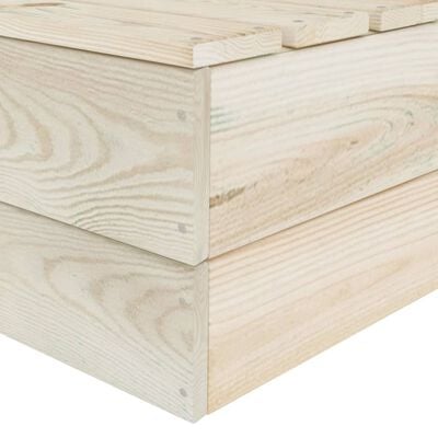 vidaXL Muebles de palets de jardín 10 pzas madera de abeto impregnada