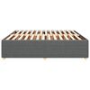 vidaXL Cama sin colch&oacute;n de tela gris oscuro 180x200 cm