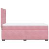 vidaXL Cama box spring con colch&oacute;n terciopelo rosa 80x200 cm