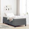 vidaXL Cama tipo Box Spring Gris claro y . 90 x 200 cm Tela de Pana