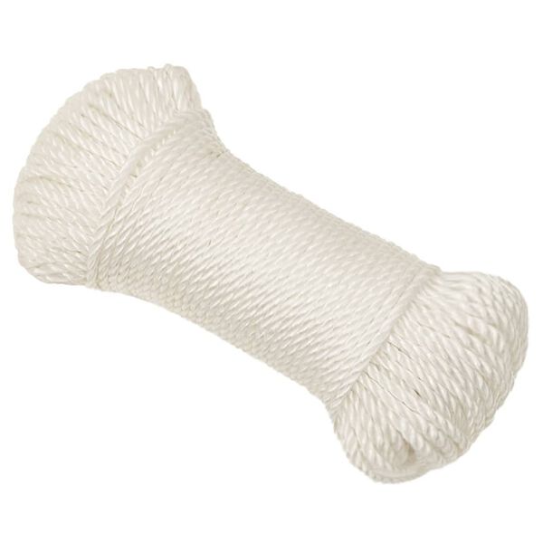 vidaXL Cuerda de trabajo polipropileno blanco 3 mm 100 m