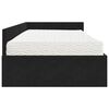 vidaXL Estructura de Cama Esquina con Colch&oacute;n 2 pcs Negro Terciopelo