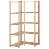 vidaXL Estanter&iacute;a de esquina 5 niveles pino macizo 82,5x82,5x170 cm