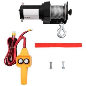 vidaXL Cabrestante el&eacute;ctrico con mando a distancia 12 V 907 kg