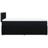 vidaXL Cama box spring con colch&oacute;n tela negro 90x190 cm