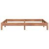 vidaXL Estructura de cama madera de teca maciza 160x200 cm
