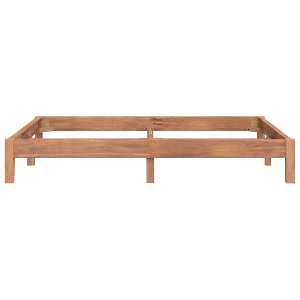 vidaXL Estructura de cama madera de teca maciza 160x200 cm