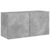 vidaXL Mueble para TV de pared gris hormig&oacute;n 80x30x41 cm