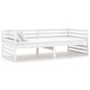 vidaXL Sof&aacute; cama sin colch&oacute;n madera maciza de pino blanco 90x200 cm